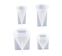 Ring Cone Resin Molds Silicone Pyramid Epoxy Resin Casting Jewelry Stand Candle Mold 4PCS Pyramid Silicone Candle molds