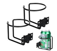 Ring Cup Drink Holder, 2pcs Wall Mounted Cup Drink Holders, Metal Ring Cup Holder, Car Bottle Holder Drink Holder For Marine Yacht Truck RV Trailer Boat Car