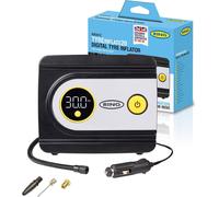 RING TYREINFLATE 20 Digital Tyre Inflator Air Compressor with Three Adaptors - Measures in PSI, BAR and kPA