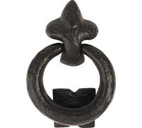Ring Door Knocker Black Antique Traditional Reproduction Cast Iron