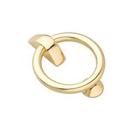 Hardware Solutions Ring Door Knocker, Polished Brass, 110 x 143mm