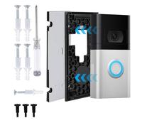 Ring Doorbell Bracket for 2nd Generation Ring Doorbell, No Drilling Required, Ring Doorbell Accessories, Adhesive Door Holder with Adhesive Pad for Homes, Apartments and Offices