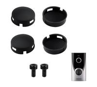 Ring Doorbell Button Replacement, Replacement Parts for Video Doorbell Pro Pro2 Elite Buttons and Peephole Cam, 4 Pcs Durable Buttons with 2 Screws, Repair Kit for Cracked or Broken Button (Black)