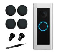 Ring Doorbell Button Replacement,WDKXCN Ring Doorbell Pro Replacement, Ring Doorbell Spare Parts,Ring Doorbell Accessories Come with 4pcs Doorbell Button and 2 Pack Screws (4PCS+Tweezers)