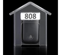 Ring Doorbell Cover - Doorbell Rain Protector Case | Transparent Protector Cover For Doorbells - Weather Proof Rain Shield For Visual Doorbells, Cameras And Door Locks Accessories