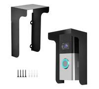 Ring Doorbell Cover Protector, Ring Door Bell Rain Cover, No Drill Ring Doorbell Mount, Ring Doorbell Accessories, Blink Doorbell Cover, Black