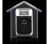 Ring Doorbell Cover - Transparent HardShell Weatherproof Waterproof Protector Case, Multifunctional Rain Cover For Ring Camera, Door Keypad, No Drill, Doorbell Protector Shield VideoDoorbells