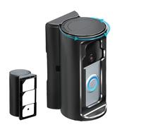 Ring Doorbell Mount - Adjustable Protective Frame, universals Holder | No Drill Bracket, Sturdy Video Case For Apartment Doorway Security Rental Home Office Entry Installation Without Tools