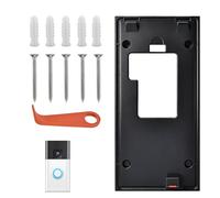 Ring Doorbell Mount No Drill for New Battery Video Doorbell (2024 Release),Adhesive Doorbell Bracket Backplate Kit Replacement Door Mount with Sticky Pad and Spare Screws for House Apartment Office