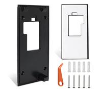 Ring Doorbell Mount No Drill Kit for Ring Video Doorbell 2/3/4 & Battery Models, Adjustable Mounting Bracket with Strong Adhesive, Easy Installation for Houses Apartments Office, Black