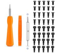 Ring Doorbell Screwds Kit with 40Pcs Spare Screws for Ring Doorbell | Double-Ended T6 T15 Ring Screwdriver for Video Doorbell 2, 3, 4/Pro & Elite