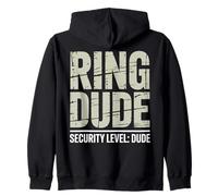 Ring Dude Security Wedding Ceremony Ring Guy Zip Hoodie