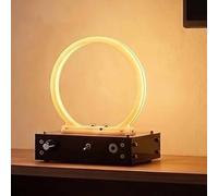 Ring Electromagnetic Accelerator, Diy Perpetual Motion Machine Model, High-speed & Stable Low Noise, 2-3 Revolutions Per Second & Stepless Dimmable Led Ambient Light, For Home, Office With Light