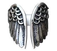 Ring Fashion Jewelry Alloy Fashion Ring Temperament Versatile High End Open Adjustable Open Trend 1PCS (Silver, One Size)