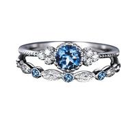 Ring Fashion Women's Jewelry 1 Rings Couple Set Pair 510 Size Rings The Ring Thing (Blue, One Size)