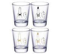 Ring Finger Wine Glass Set, Scratch-Resistant Finish, 5x5x6cm, Ring Finger Wine, Bride and Groom Whiskey Glass Set Gift, Collectible Keepsake, for Wedding, Bridal Shower, Newlyweds Gift
