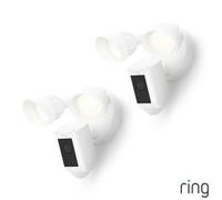 Ring Floodlight Cam 2Nd Gen Wired Security Camera 2 Pack, Retinal 2K Video, 6X Zoom, Motion Floodlights, Siren, Two-Way Talk,white
