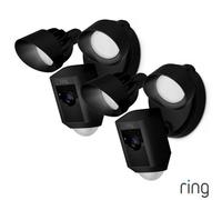 Ring Floodlight Cam Plus 2 Pack, Hardwired Security Cameras With 1080P Hd Video, 2-Way Talk, Siren, Motion Detection, Black