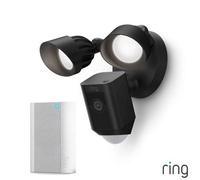 Ring Floodlight Cam Plus Wired With Chime Pro, 1080P Hd Video, Colour Night Vision, 2000 Lumen Lights, Siren & Two-Way Talk