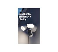 Ring Floodlight Cam Pro (newest gen) | Outdoor Security Camera | Retinal 4K, 10x Enhanced Zoom, 2000 Lumen Floodlights & Siren