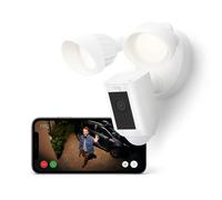 Ring Floodlight Cam Wired Plus White | 1080p Outdoor Camera & LED Lights, New
