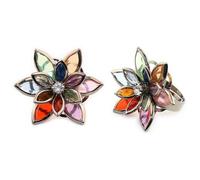 Ring Flower Jewelled Made With Crystal Glass by JOE COOL