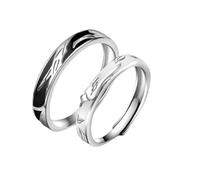 Ring for Him Engraved S925 Rings for Women Sterling Silver Bird Adjustable Fashion for Couple Sister Christmas Jewelry