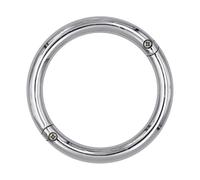 Ring for Nose Septum - Stainless Steel - Nose Ring | Bull Rings | Stainless Steel Robust Silver Septum Rings for Bull Control | Multifunctional Livestock Veterinary Instruments Professional Rustp