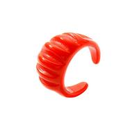 Ring for Women Girls For Women Rings Geometric Acrylic Chunky Index Colorful Girls Resin Rings Finger Highs Lows Ring (Red, One Size)