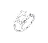 Ring for Women Retro Thai Silver Adjustable Open Ring