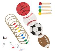 Ring Game, Outdoor Yard Toy, Speed Agility Practice Set, Lightweight Rope Ring Design, Fun Coordination Challenge, for Lawn Camping Indoor Party or Backyard Activities Use