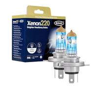 Ring Automotive H4 Xenon220 Brighter Head Lamp Set (2 Bulbs) - E Approved & Road Legal