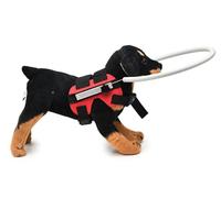 Ring Harness for Dog, Adjustable Dog Ring, Bumper Guards for Dogs Red Small