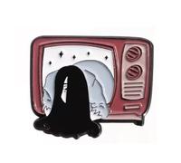 Ring Horror Television Pin Badge