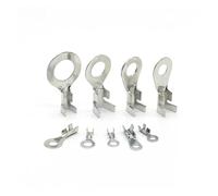 Ring Insulated Wire Connector, 100pcs Non-Insulated Ring Lugs Eyes Crimp Terminals Naked ConnectorM3 M4 M5 M6 M8 M10 Wire Cable Connectors Terminals Assortment(M4 4.2mm 100PCS)