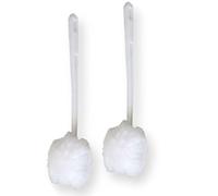 Ring King Toilet Ring Remover Amazon Brand | Bowl Mop for Deep Clean |Pack of 2 Long Plastic Handled Swab - 13 Inches Soft Brush for Dead Corner | Silk Scrubber for Bowl, Washbasin, Bathtub & Tiles