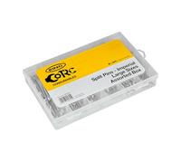 RING (Large Sizes, Assorted Box (225 Pcs) ISO 1234:1997 Zinc Plated For Added Corrosion Resistance, 5 x Sizes