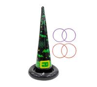 Ring Launch Game - Halloween Launch Game 54 x 26 cm, Safe Play Experience | PVC Adults Party Throwing Toy with 4 Rings, Target Launches Toy for Adults