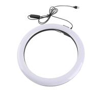 Ring Light, 12w 12 Inch 160led Dimmable 3200k to 5600k Circle Lamp with Ball Head Phone Clip for Makeup, 13.78x1.97x13.58inch
