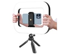 Ring Light for Phone - Extendable Selfie Stick Stand with Light,Adjustable Phone Holder Mount Stand Lightweight Design for Recording Video Work Travel Makeup Photography Vlogging Streaming