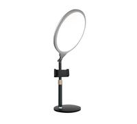 Ring Light for the Desk, Portable Light with Adjustable Brightness, Dimmable Ring Light, for Video Conferences, Live Streaming, Podcast, Vlog and Makeup