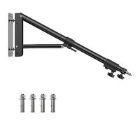 Ring Light Mount - Wall Mount Triangle Boom Arm， 4.3ft/130cm Wall Stand Tirpod Support 180°Flexible Rotation for Studio Video Light, Monolight, Photography, Softbox, Reflector (4.3Ft)