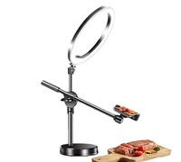 Ring Light Overhead, Articulation Camera Bracket the head, Articulation Camera Arm LED Video Lighting for Education, Still Life Photography