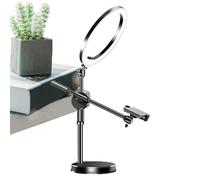 Ring Light Overhead - Flexible Articulating Arm, LED Video Setup | Overhead Camera Mount, Angle Phone Support, Bright Lighting Kit Ideal Teaching, Streaming Content, Tutorial Recording