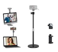 Ring Light Stand Desk Clamp Streaming Mount for Gopro Hero 8 7 6 5 4 3+ 3 2 1 (3.5 inch/9cm Diameter Light)