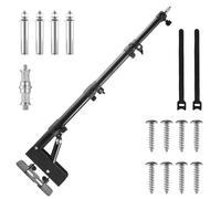 Ring Light Wall Mount with 45.7" Adjustable Boom Arm - Professional 360° Rotation Studio Photography Light Stand - 12lb/5.4kg Load Capacity for Salons, Makeup, Photography and Video Recording