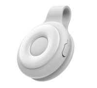 Ring Light -Wireless Charger Attachment for Phone, Battery Powered Accessory, Circular Lamp Fixture, Digital Media Recording Gear, Content Production Aid, Mobile Capture Small White