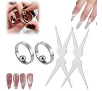Ring Magnet for Nails,2026 New Ring-Shaped Cat Eye Magnet for Nails, Hollow Cateye Magnets for Nail,Cat Eye NailMagnet Tool,For Cat-Eye GelNails, For Home DIY, Beginners & Nail Artists