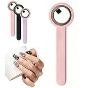 Ring Magnet for Nails, 2026 Updated Ring-Shaped Cat Eye Magnet for Nails, Portable Hollow Circular Cat Eye for Home DIY, Beginners & Nail Artists (pink)