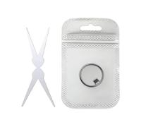 Ring Magnet for Nails, Ring and Y-Shape Powerful Cats Eye Magnetic Tool, Portable Hollow Circular Cat Eye for Home DIY, Beginners & Nail Artists (Silver)